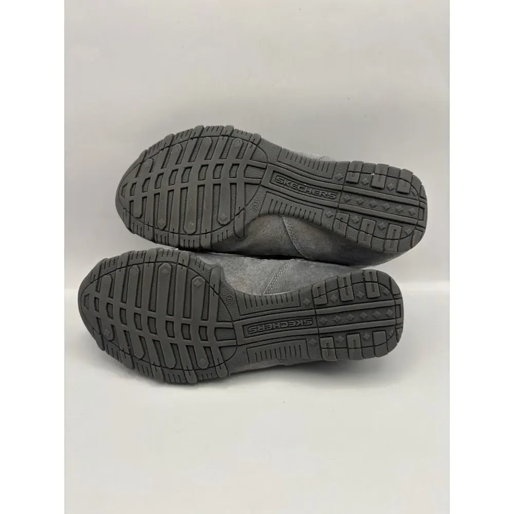 Skechers Relaxed Fit Bikers Earthy Chic Gray Boots Women Size 6